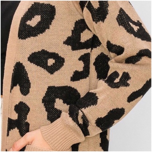 Leopard print longline cardigan - Picture 4 of 7